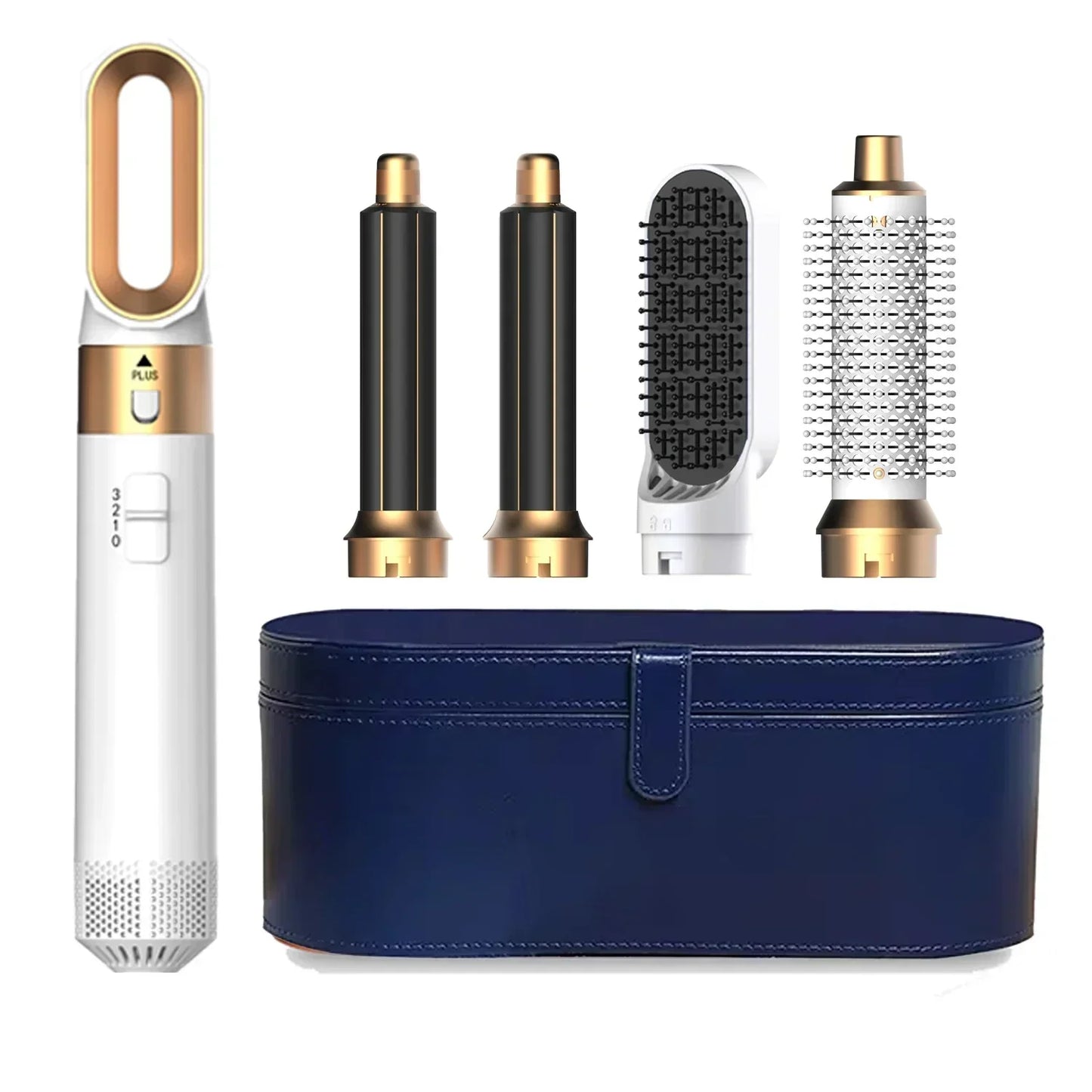5 in 1 Hair Dryer Brush and Styler Kit Professional Hot Air Comb Curling Iron Hair Straightener for Volumizing and Styling